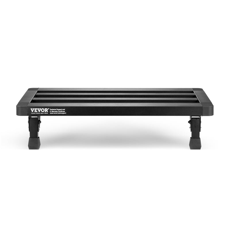 VEVOR saliekams ģitāras pedāļu dēlis, 50,8 × 27,9 cm, alumīnija sakausējums, 1,2 kg, ar somu, siksnām un Velcro, paredzēts 10–12 pedāļiem