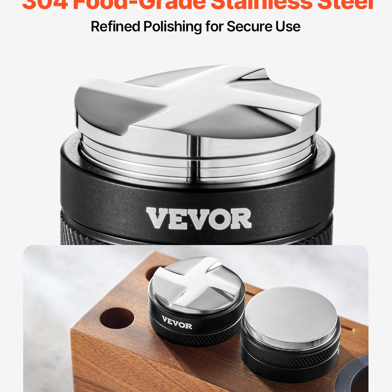 VEVOR 51 mm kafijas sadalītājs, 2-in-1 regulējams espresso sadalītājs mājām