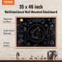 VEVOR Magnetic Chalkboard 35 × 46 cm with Wooden Frame, Chalk and Eraser, Vintage Style