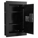 VEVOR sienas seifs ar slēptu montāžu, 3 līmeņu sienā iebūvēts seifs ar pirkstu nospieduma, paroles, atslēgas un pagriežamā roktura atbloķēšanu, Q235 tērauda korpuss ar regulējamiem plauktiem un atslēgu turētājiem naudai, rotaslietām un dokumentiem