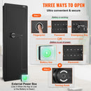 VEVOR 109 cm augstais ieroču seifs, 4-Līmeņu, slēptais Ieroču seifs ar tastatūru un pirkstu nospiedumu lasītāju