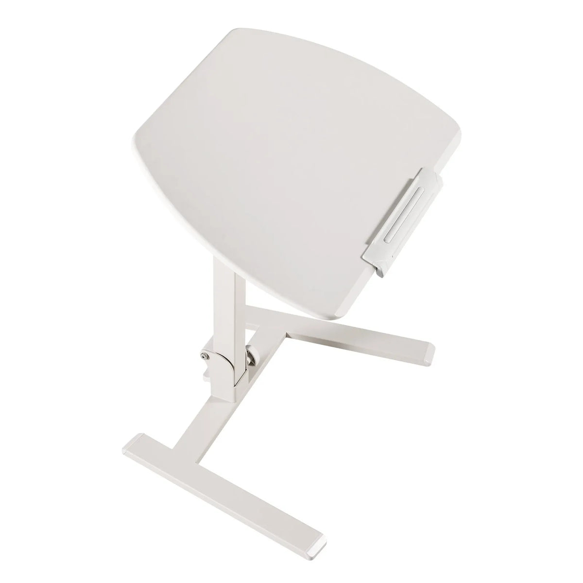 VEVOR Fully Assembled Mobile Sit-Stand Work Table with Adjustable Height, Tilting Surface, Pneumatic Lifting and 15 kg Load Capacity, 650 × 480 mm