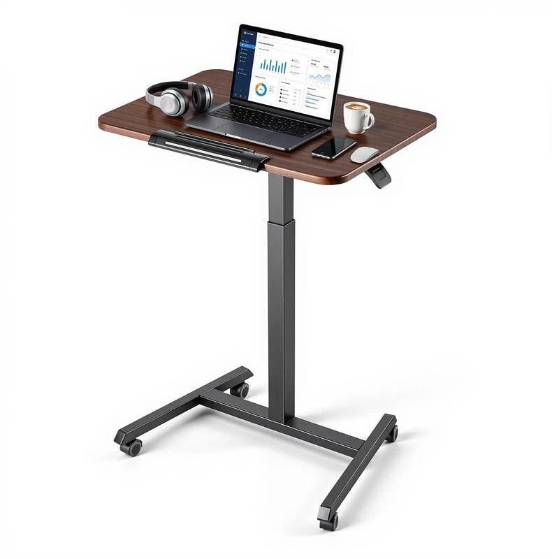 VEVOR mobilais sēdus-stāvus darba galds ar regulējamu augstumu, noliecamu virsmu, 4 riteņiem un 15 kg nestspēju, 650 × 480 mm