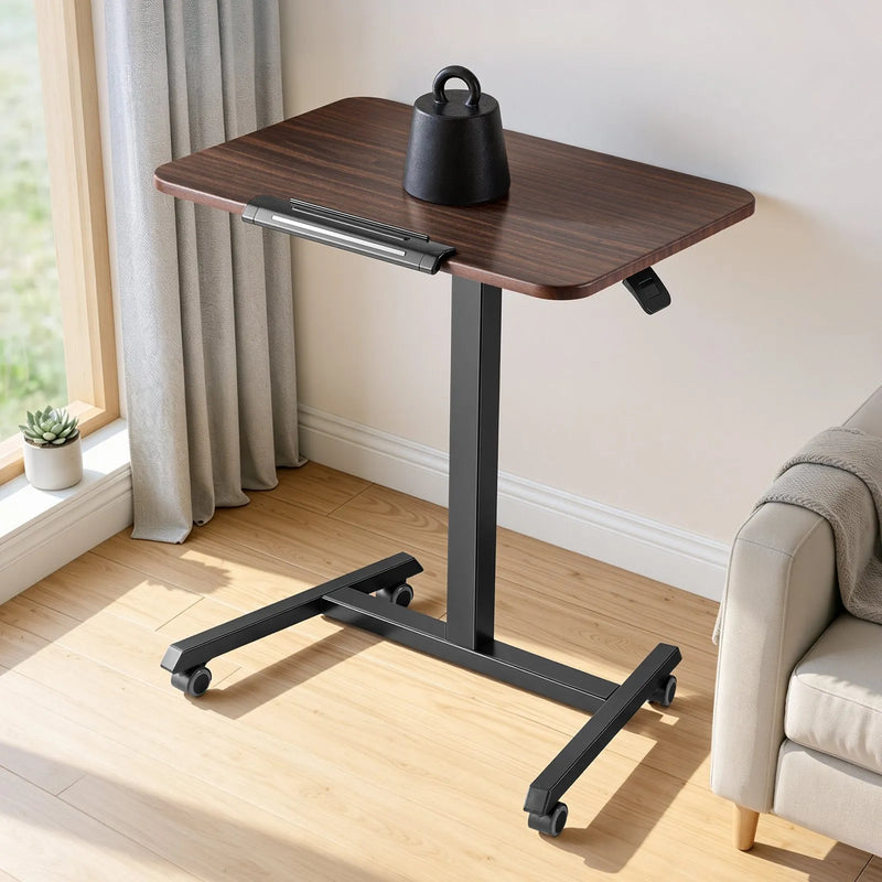 VEVOR mobilais sēdus-stāvus darba galds ar regulējamu augstumu, noliecamu virsmu, 4 riteņiem un 15 kg nestspēju, 650 × 480 mm