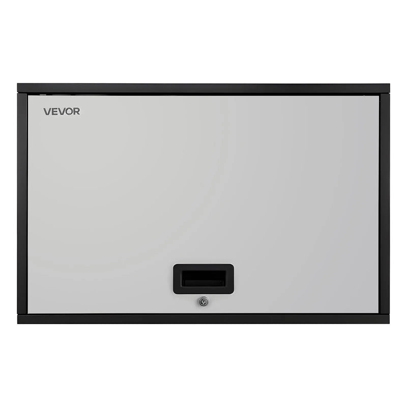 Metāla sienas skapis ar plauktu un augšup veramām durvīm, 77 × 30,5 × 50 cm, 108,9 kg kravnesība, piemērots garāžai, pagrabam, virtuvei un noliktavai (nepieciešama montāža)