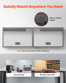 Metāla sienas skapis ar plauktu un augšup veramām durvīm, 77 × 30,5 × 50 cm, 108,9 kg kravnesība, piemērots garāžai, pagrabam, virtuvei un noliktavai (nepieciešama montāža)