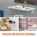 VEVOR pie sienas stiprināms peldošs salokāms galds, 600 × 400 mm, piemērots klēpjdatoram, mājas birojam un nelielām telpām