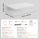 VEVOR pie sienas stiprināms salokāms galds, 900 × 500 mm, ar metāla kronšteinu, nolaižams galds kompaktām telpām, piemērots mājas birojam, ēdamzonai, veļas telpai, virtuvei un bāram, balts