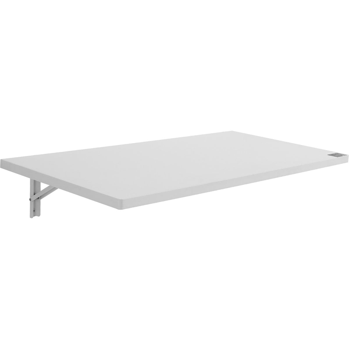 VEVOR pie sienas stiprināms salokāms galds, 1000 × 500 mm, ar metāla kronšteinu, nolaižams galds kompaktām telpām, piemērots mājas birojam, ēdamzonai, veļas telpai, virtuvei un bāram, balts
