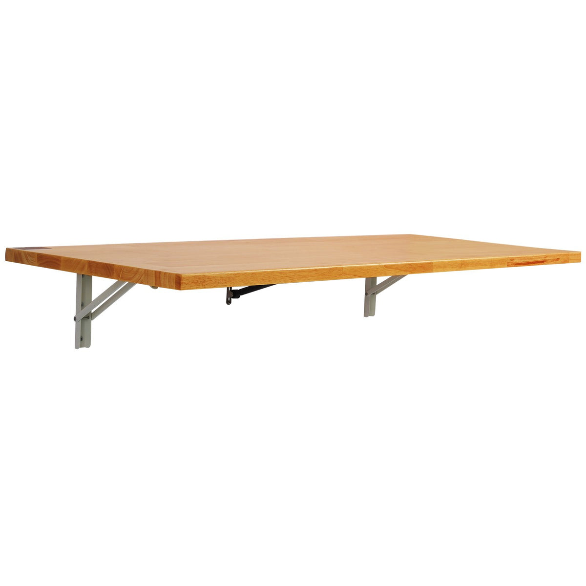 VEVOR pie sienas stiprināms salokāms galds, 1200 × 500 mm, ar metāla kronšteinu, nolaižams galds kompaktām telpām, piemērots mājas birojam, ēdamzonai, veļas telpai, virtuvei un bāram, gaiši brūns