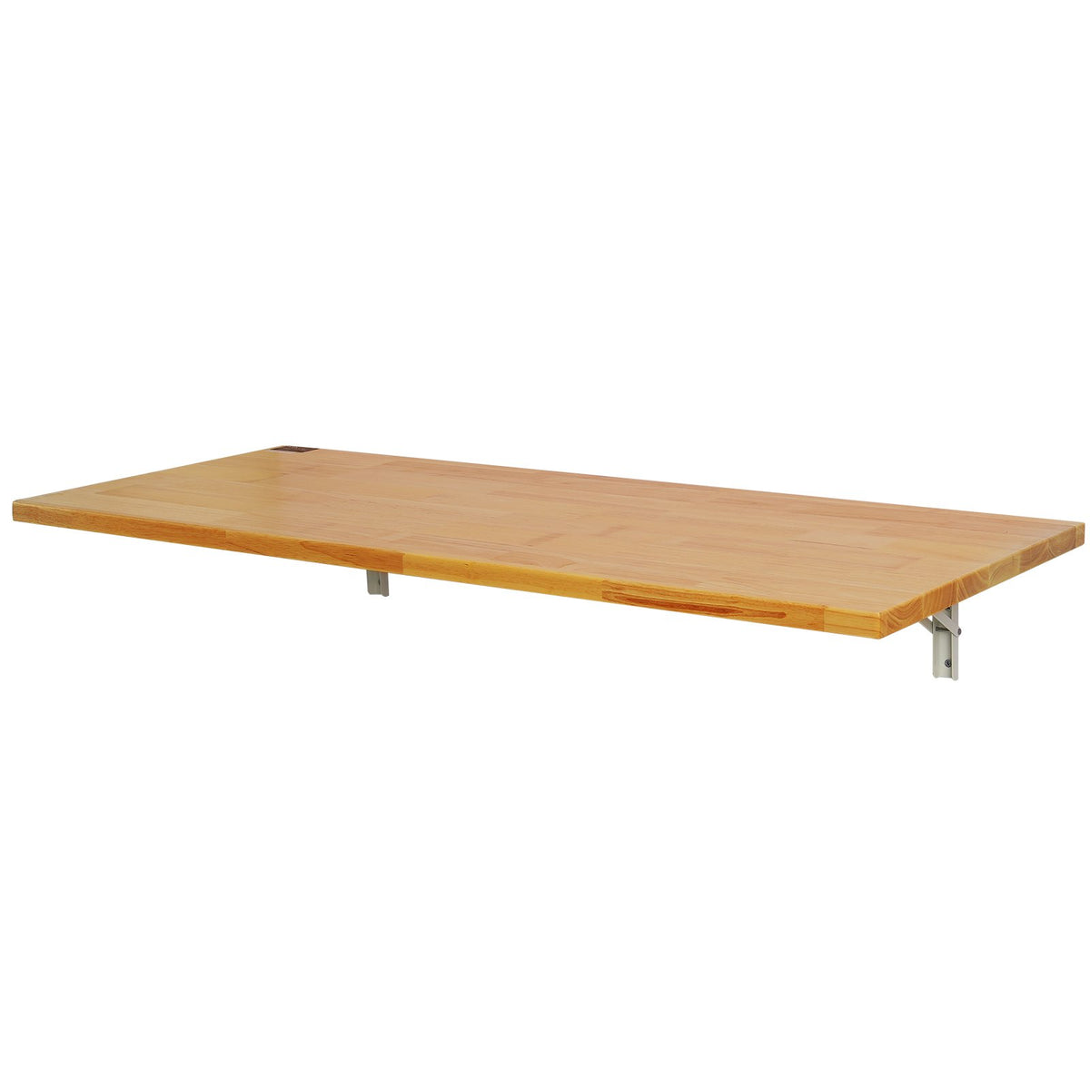 VEVOR pie sienas stiprināms salokāms galds, 1200 × 500 mm, ar metāla kronšteinu, nolaižams galds kompaktām telpām, piemērots mājas birojam, ēdamzonai, veļas telpai, virtuvei un bāram, gaiši brūns