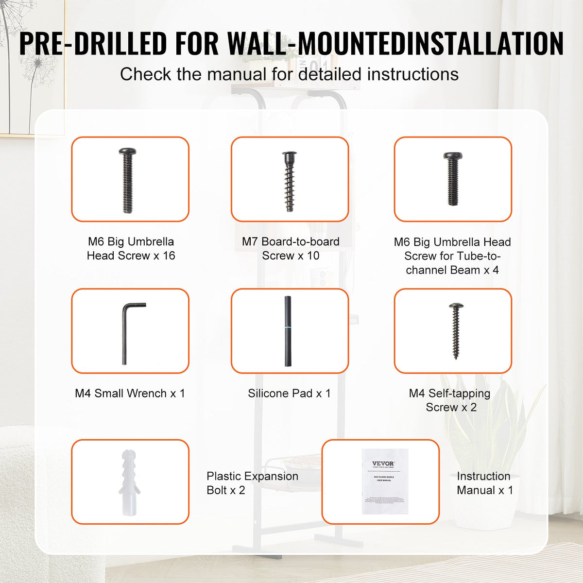 VEVOR Elevated Pet Feeder with Storage Shelf