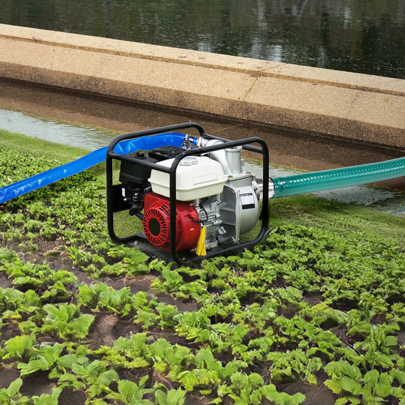 VEVOR sūkšanas šļūteņu komplekts ūdens sūkņiem, 51 mm × 15,2 m zilā skalošanas šļūtene, 6,1 m zaļā sūkšanas šļūtene, tērauda apaļo atveru filtrs, Camlock savienojumi, skavas un Cam & Groove adapteris, daudzfunkcionālai lietošanai