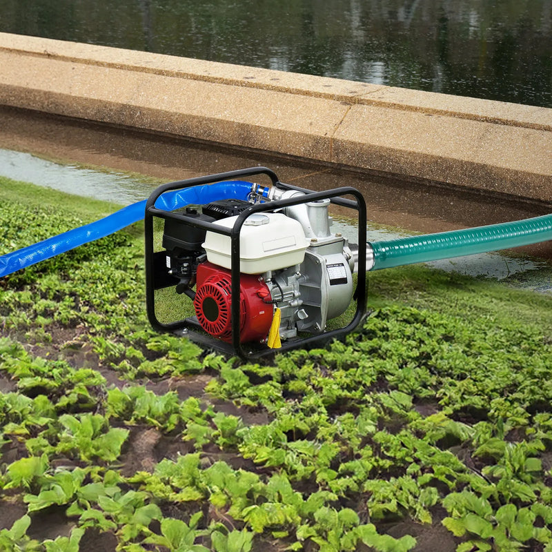 VEVOR sūkšanas šļūteņu komplekts ūdens sūkņiem, 51 mm × 19,8 m zilā skalošanas šļūtene, 6,1 m zaļā sūkšanas šļūtene, tērauda apaļo atveru filtrs, Camlock savienojumi, skavas un Cam & Groove adapteris, daudzfunkcionālai lietošanai