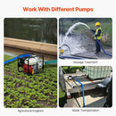 VEVOR skalošanas šļūtene, 38 mm × 15,2 m, augstas kvalitātes PVC šļūtene zilā krāsā ar skavām, Camlock savienojumiem un alumīnija veidgabaliem, piemērota dažādiem sūkņiem notekūdeņu apstrādei, ūdens pārsūknēšanai un lauksaimniecībai