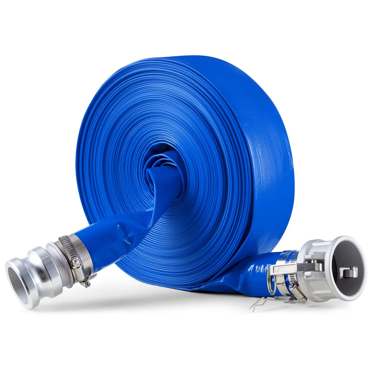 VEVOR Discharge Hose, 51 mm × 30.5 m, High-Quality PVC Hose with Clamps, Camlock Couplings and Aluminium Fittings, Suitable for Various Pumps, Wastewater Treatment, Water Transfer and Agricultural Work