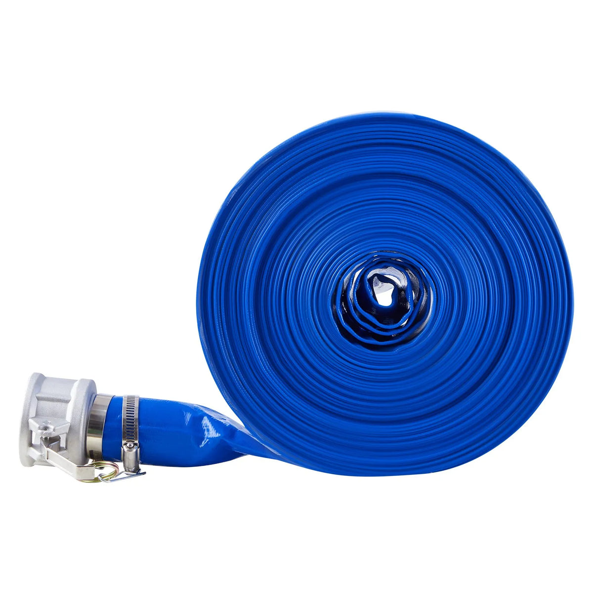 VEVOR Discharge Hose, 51 mm × 30.5 m, High-Quality PVC Hose with Clamps, Camlock Couplings and Aluminium Fittings, Suitable for Various Pumps, Wastewater Treatment, Water Transfer and Agricultural Work