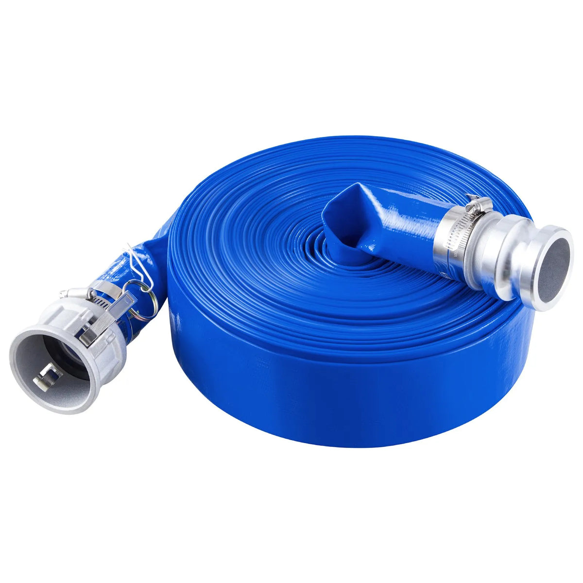 VEVOR Discharge Hose, 51 mm × 30.5 m, High-Quality PVC Hose with Clamps, Camlock Couplings and Aluminium Fittings, Suitable for Various Pumps, Wastewater Treatment, Water Transfer and Agricultural Work