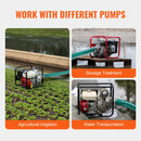 VEVOR sūkšanas šļūtene, 51 mm × 6,1 m, augstas kvalitātes zaļa šļūtene ar Camlock savienojumiem un alumīnija veidgabaliem, piemērota dažādiem sūkņiem notekūdeņu apstrādei, ūdens pārsūknēšanai un lauksaimniecībai