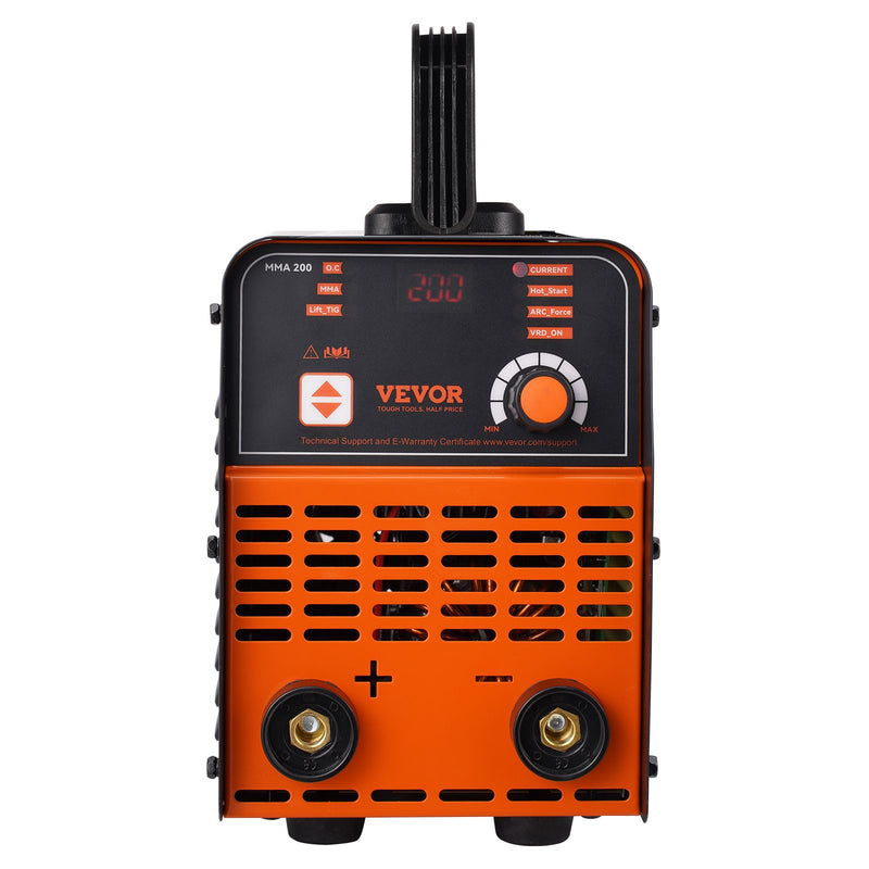 VEVOR ARC elektrodu metināšanas aparāts 220 V 200 A 2-in-1 ar Lift TIG funkciju un karsto startu