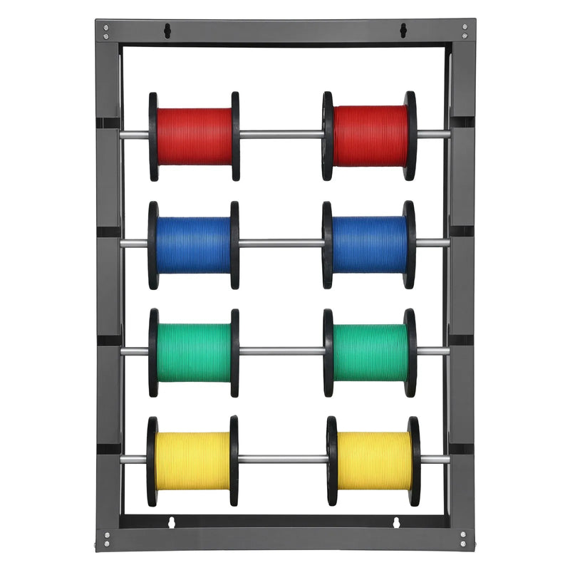 Vadu ruļļu statīvs ar 4 regulējamiem stieņiem - sienas stiprināms ruļļu turētājs ar 68 kg slodzes kapacitāti