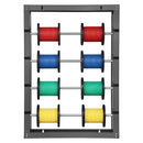 Vadu ruļļu statīvs ar 4 regulējamiem stieņiem - sienas stiprināms ruļļu turētājs ar 68 kg slodzes kapacitāti