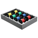 Vadu ruļļu statīvs ar 4 regulējamiem stieņiem - sienas stiprināms ruļļu turētājs ar 68 kg slodzes kapacitāti