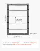 Vadu ruļļu statīvs ar 4 regulējamiem stieņiem - sienas stiprināms ruļļu turētājs ar 68 kg slodzes kapacitāti