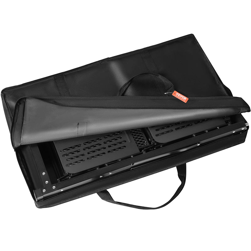 VEVOR Kempinga galds, saliekams portatīvs gatavošanas galds ar somu, alumīnijs, 4 sānu galdi un 2 plaukti