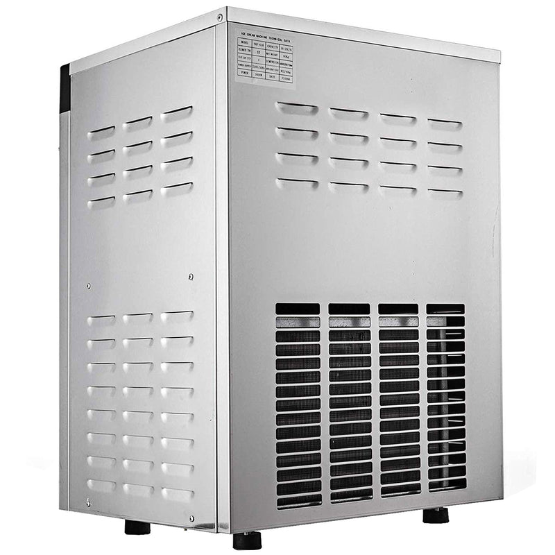 VEVOR Komerciāla cietā saldējuma mašīna, 13-16 litri/h, nerūsējošais tērauds