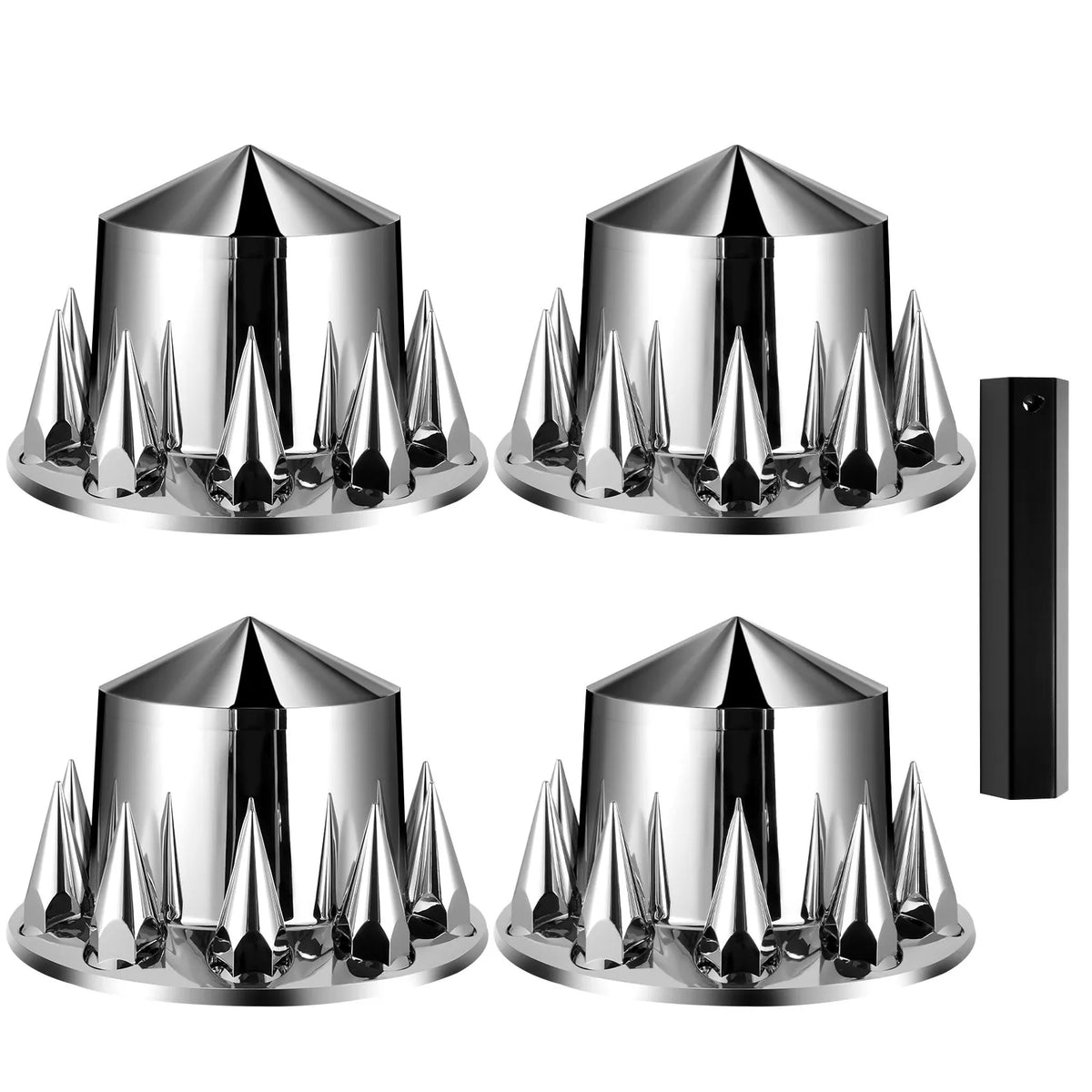 Rear axle cover kit with ABS cap covers and installation tools