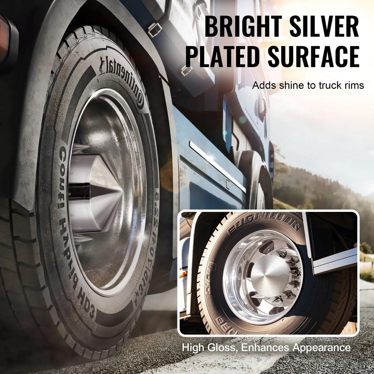 Rear axle cover kit with ABS cap covers and installation tools