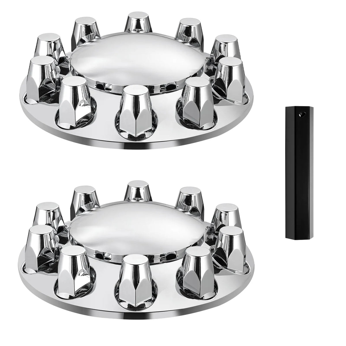 Front axle cover kit with ABS cap covers and installation tools
