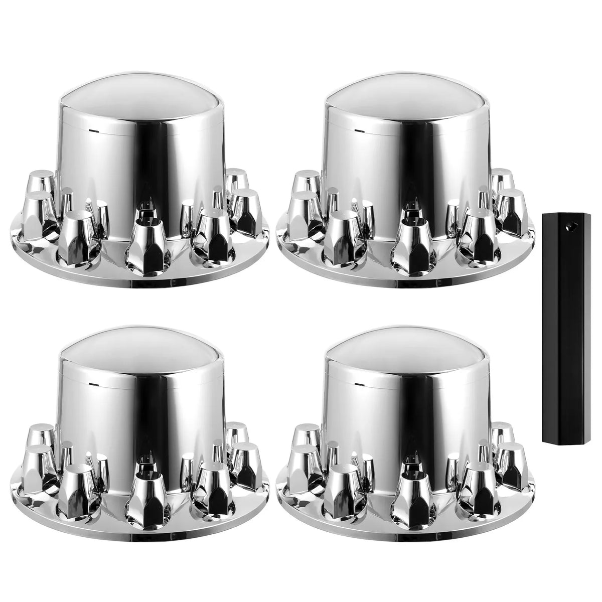 Rear axle cover kit with ABS cap covers and installation tools