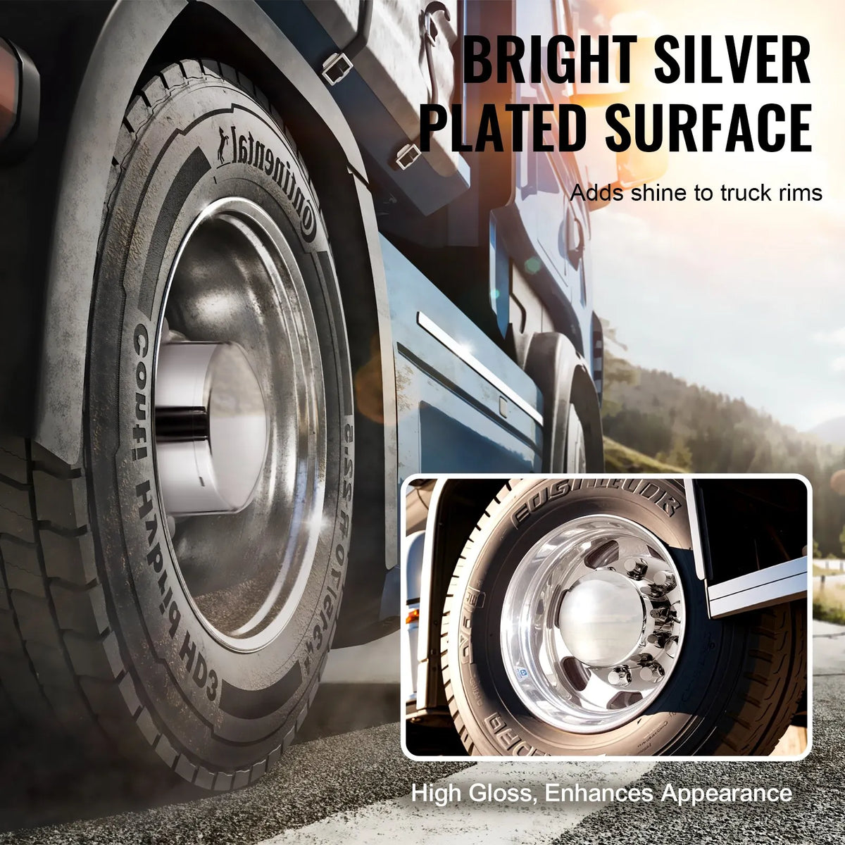Rear axle cover kit with ABS cap covers and installation tools