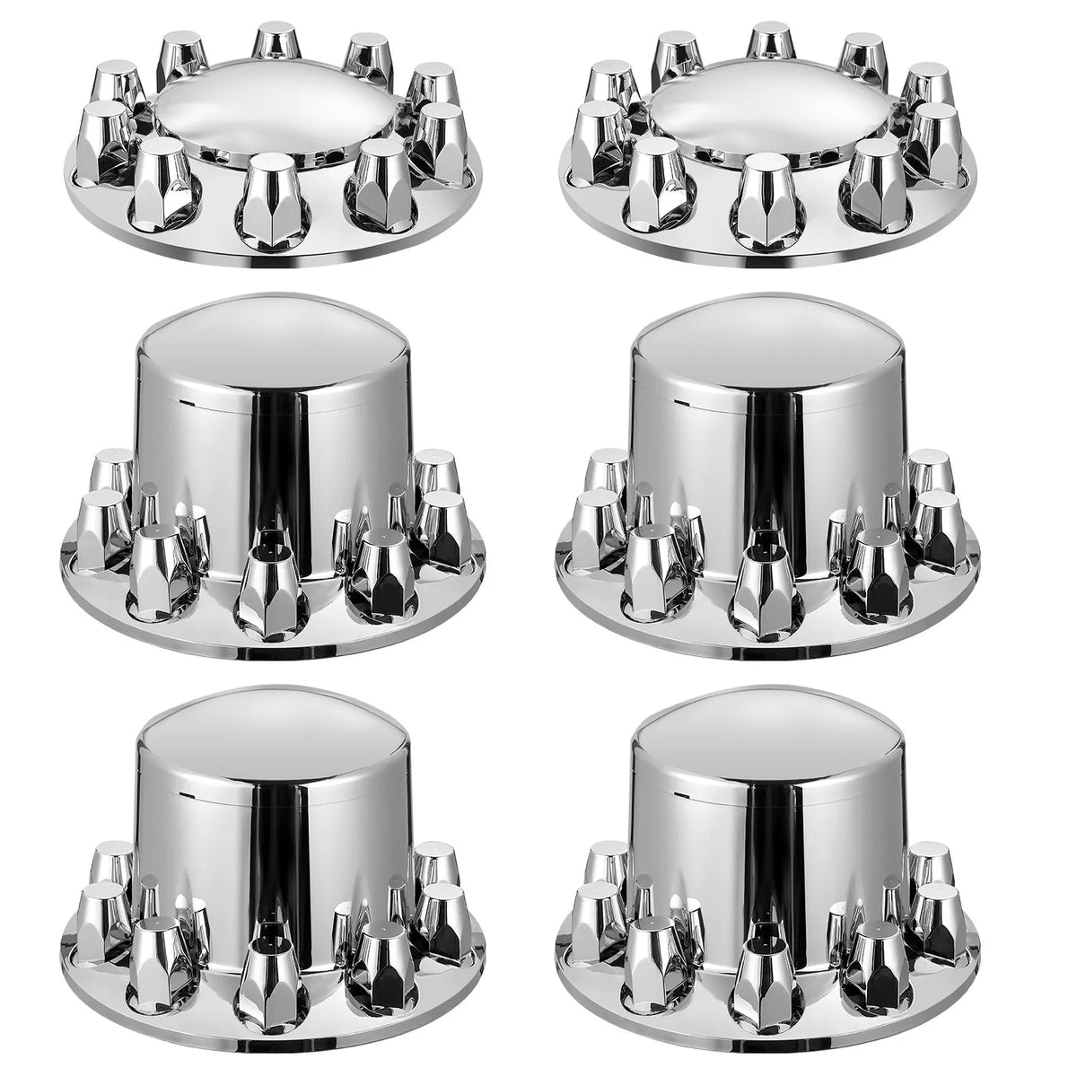 Front and Rear Axle Cover Kit with ABS Bolt Covers and Installation Tools