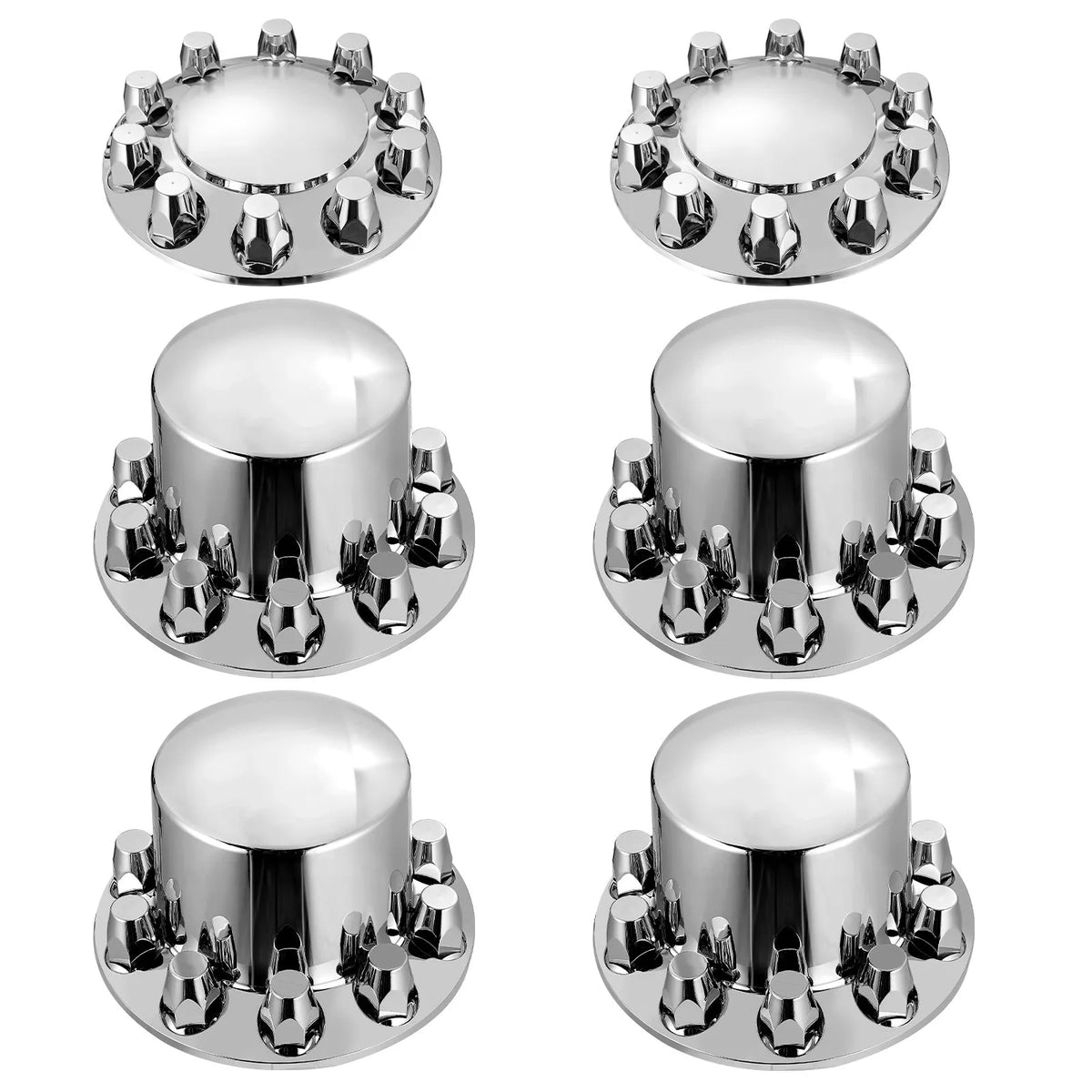 Front and Rear Axle Cover Kit with ABS Bolt Covers and Installation Tools