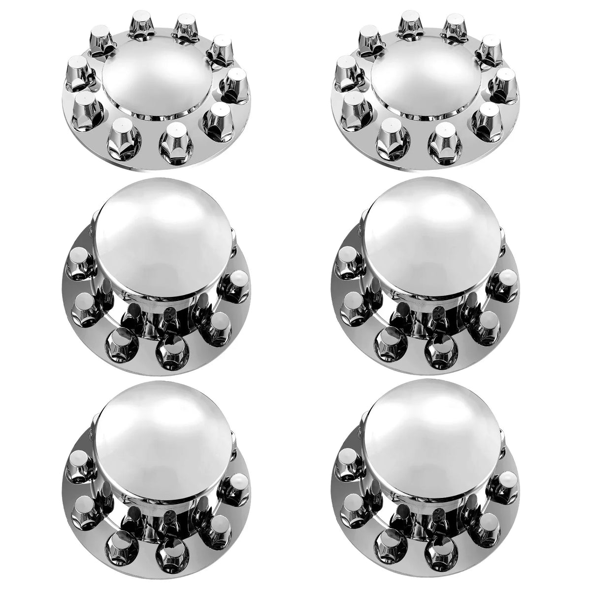 Front and Rear Axle Cover Kit with ABS Bolt Covers and Installation Tools