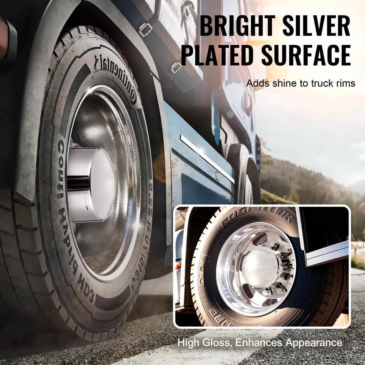 Front and Rear Axle Cover Kit with ABS Bolt Covers and Installation Tools