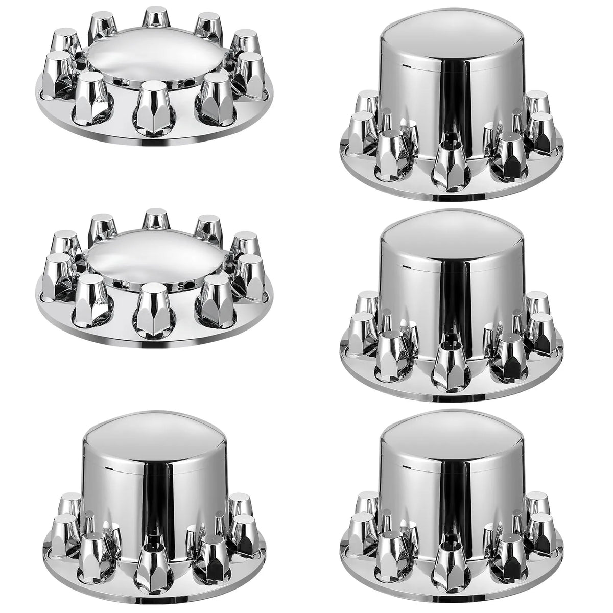 Front and Rear Axle Cover Kit with ABS Bolt Covers and Installation Tools