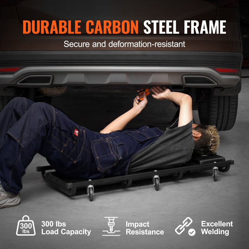 VEVOR mehāniķa rāpuļkrēsls 102 cm, 136 kg