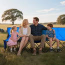 VEVOR pārnēsājams salokāms soliņš 8 personām ar atzveltni, futbola komandas rezerves soliņš ar sānu kabatām un pārnēsāšanas somu, viegls sēdvietu risinājums sportam, kempingam un āra pasākumiem, zils