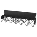 VEVOR 6-vietīgs pārnēsājams saliekamais sporta soliņš - āra kempinga krēsls ar pārnēsājamo somu