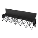 VEVOR 6-vietīgs pārnēsājams saliekamais sporta soliņš - āra kempinga krēsls ar pārnēsājamo somu