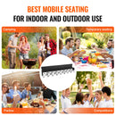 VEVOR 8-vietīgs pārnēsājams saliekamais sporta soliņš – āra kempinga krēsls ar pārnēsājamo somu