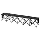 VEVOR 6-vietīgs Pārnēsājams Saliekamais Sols – Āra Kempinga Krēsls ar Pārnēsājamo Somu