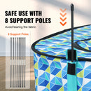 VEVOR Salokāms mājdzīvnieku rotaļu laukums, 81 x 61 x 56 cm, pārnēsājams suņu un kaķu rotaļu laukums, ūdensizturīgs 600D Oksforda audums, noņemams rāvējslēdzējs