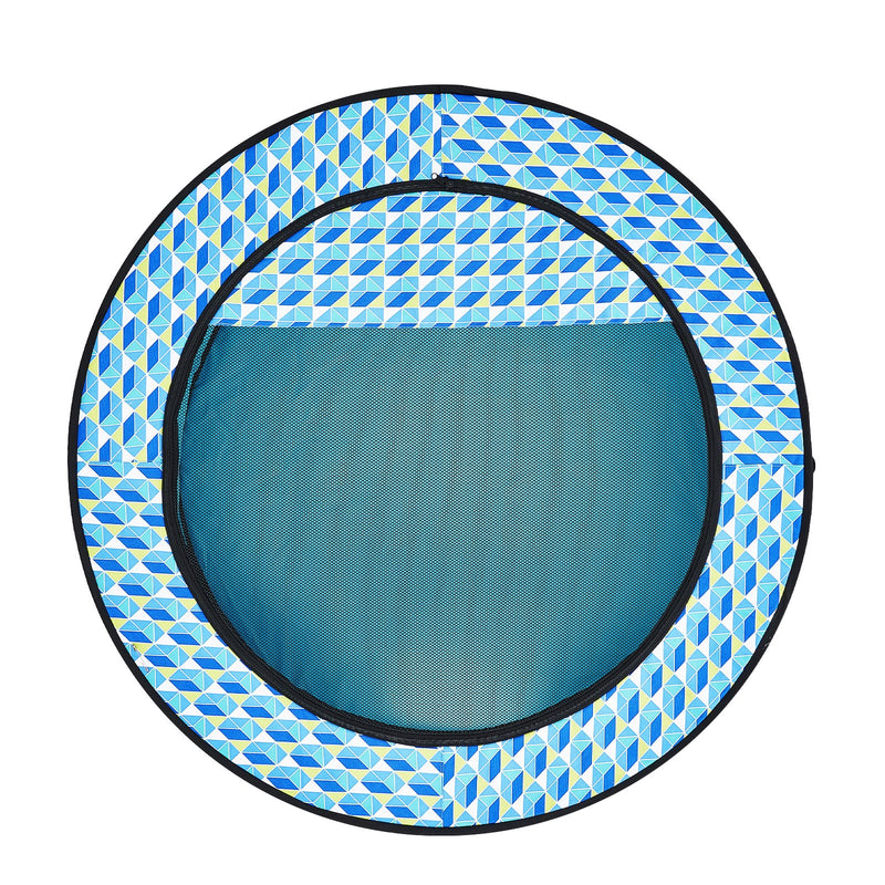 VEVOR Salokāms mājdzīvnieku rotaļu laukums, 1117 × 1117 × 609 mm, ūdensizturīgs, noņemams rāvējslēdzējs, 600D Oksforda audums, 8 ventilācijas paneļi, salokāms, piemērots iekštelpām un āra lietošanai, ceļojumiem un kempingam (apaļš, L)