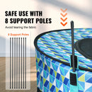 VEVOR Salokāms mājdzīvnieku rotaļu laukums, 1117 × 1117 × 609 mm, ūdensizturīgs, noņemams rāvējslēdzējs, 600D Oksforda audums, 8 ventilācijas paneļi, salokāms, piemērots iekštelpām un āra lietošanai, ceļojumiem un kempingam (apaļš, L)