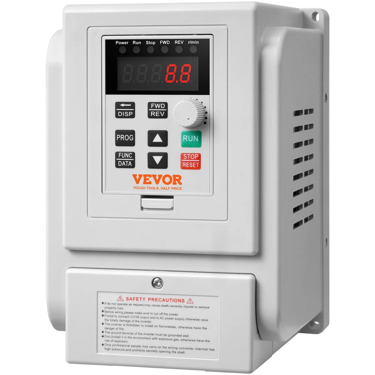 VEVOR sprieguma transformators 220–240 V uz 220–240 V trīsfāžu izeju, 2,2 kW 10 A frekvences pārveidotājs motoru vadībai - ZEMLETES.LV